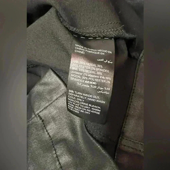 White House Black Market black womens coated denim dress - Picture 12 of 16